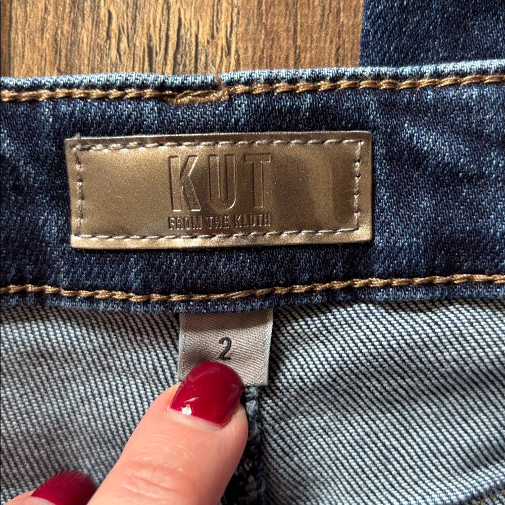 Kut from the Kloth Reese High Rise Fab Ab Ankle Straight Leg Jeans size 2 - Picture 6 of 10